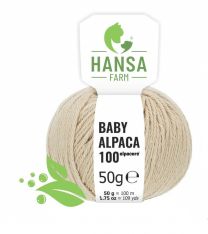 100% Baby Alpakawolle alpacare Beige 50g