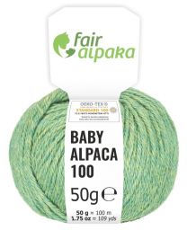 100% Baby Alpakawolle Lindenblüte heather 50g