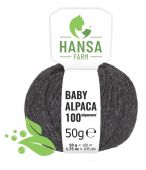 100% Baby Alpakawolle alpacare Anthrazit 50g